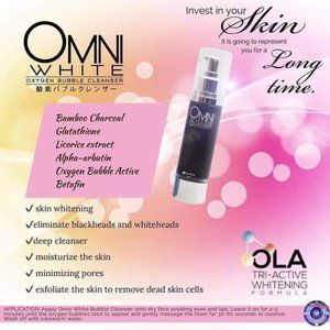 Omni White Oxygen Bubble Facial Cleanser Mask / Oxygen Bubble Technology - 50ml